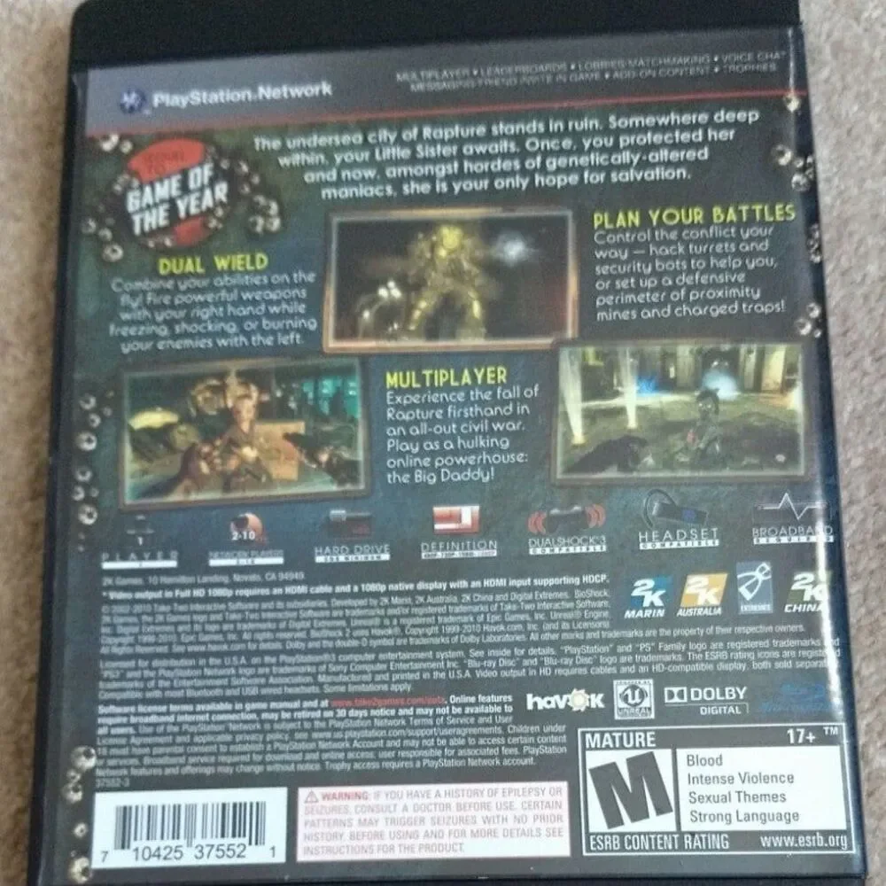 Playstation 4 bioshock playstation